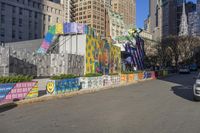 Manhattan Cityscape: Clear Sky and Skyscrapers