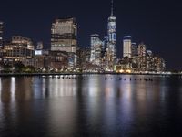 Manhattan Cityscape: Reflections on the Water