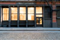 Manhattan's Cobble Stone Road: Bathed in Soft Light