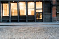 Manhattan's Cobble Stone Road: Bathed in Soft Light