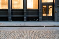 Manhattan's Cobble Stone Road: Bathed in Soft Light