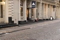 Manhattan at Dawn: A Cobble Stone Street