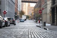 Manhattan Downtown Cityscape with Clear Sky