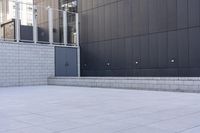 Manhattan, New York: Urban Courtyard with Brick Walls