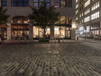 Manhattan Night Lights: The Artificial Glow of Restaurants
