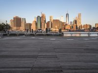 Overlooking Manhattan: A View of the City's Night Skyline