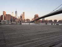 Dawn View of Manhattan Skyline in New York City