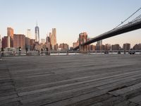 Dawn View of Manhattan Skyline in New York City