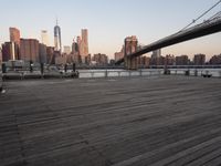 Dawn View of Manhattan Skyline in New York City