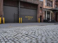 Manhattan Storefront: Vibrant Yellow Building in the Heart of the City