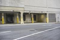 Streets of Manhattan: Vibrant Yellow Building Standing Tall