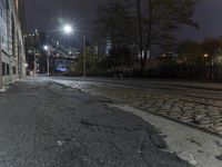 Manhattan: Urban Street Lights Illuminating the Night