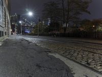 Manhattan: Urban Street Lights Illuminating the Night