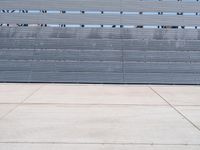 Metal Wall at an Airport in California, USA