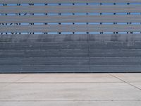 Metal Wall at an Airport in California, USA