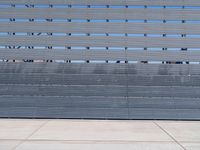 Metal Wall at an Airport in California, USA