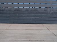 Metal Wall at an Airport in California, USA