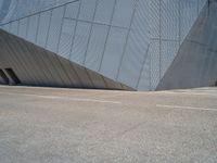 Metal Walls on Urban Streets in Zaragoza, Spain