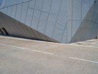 Metal Walls on Urban Streets in Zaragoza, Spain