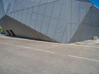 Metal Walls on Urban Streets in Zaragoza, Spain