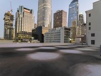 Urban Metropolis Skyline at Dawn