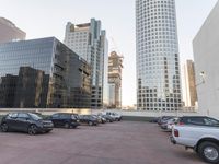 A View of Skyscrapers in a Metropolitan Area Cityscape