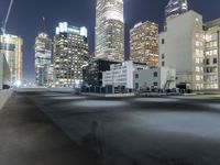 Metropolitan Cityscape: Night Skyline of an Urban Metropolis