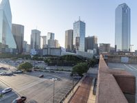 Metropolitan Skyscrapers: Overlooking the City with Clear Skies