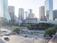 Metropolitan Skyscrapers: Overlooking the City with Clear Skies