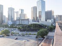 Metropolitan Skyscrapers: Overlooking the City with Clear Skies