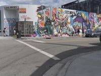 Miami Beach Art District: Vibrant Graffiti Wall