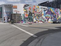 Miami Beach Art District: Vibrant Graffiti Wall