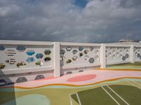 the roof top is very colorful and it looks great as an outdoor play area for children