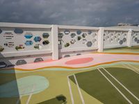 the roof top is very colorful and it looks great as an outdoor play area for children