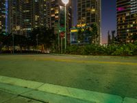 City Life in Miami Beach at Dawn