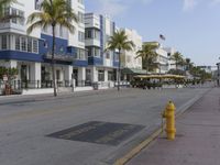 Miami Beach Dawn with Architectural Residential Buildings 001