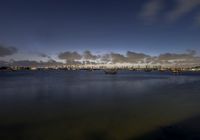 Miami Beach Dawn Skyline Coastal View 001