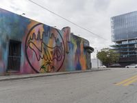 Miami Beach on a Gloomy Day with Urban Art 001