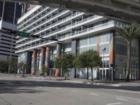 the stoplight and streets are underpassed to allow a green light for traffic