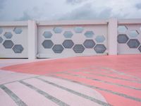 an image of a building that appears to be designed like hexagons on the outside