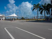 Miami Beach Road Along the Coastal Pier