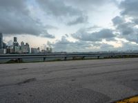 Miami City Skyline and Coastal Road 003