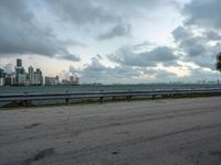 Miami City Skyline and Coastal Road 004