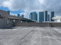 Miami Cityscape in Florida Asphalt