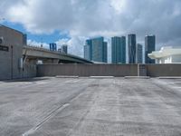 Miami Cityscape in Florida Asphalt