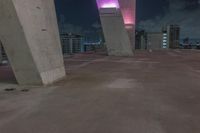 Miami Cityscape at Night: Illuminated by Artificial Light