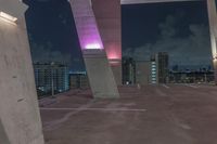 Miami Cityscape at Night: Illuminated by Artificial Light