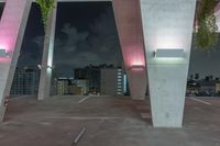 Miami Cityscape at Night: Illuminated by Artificial Light