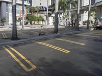 this is the street where the two pigeons were spotted by the man in the red shirt