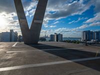 Miami Skyline: Hard Shadows and Sunny Skies